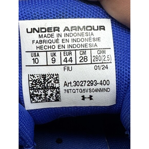 Under Armour Spotlight Franchise 4.0 Mens Size 10 Football Cleats Shoes 3027293 - Picture 8 of 8